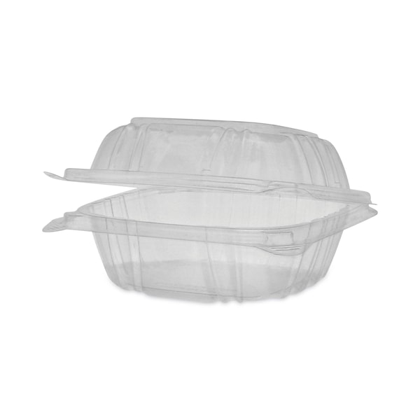 Pactiv Evergreen SENSATION SmartLock Hinged Lid Container, 5.24 x 5.25 x 2.57, Clear, PK375, 375PK - YCI820500000