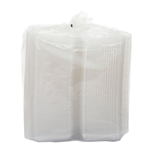 Dart StayLock Clear Hinged Lid Containers, 9.4 x 6.8 x 2.1, Clear, PK250 - C30UT1