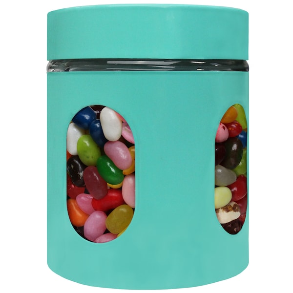 Blue Donuts Blue Donut 21oz Stainless Steel Storage Canister with Window Turquoise - BD3927170
