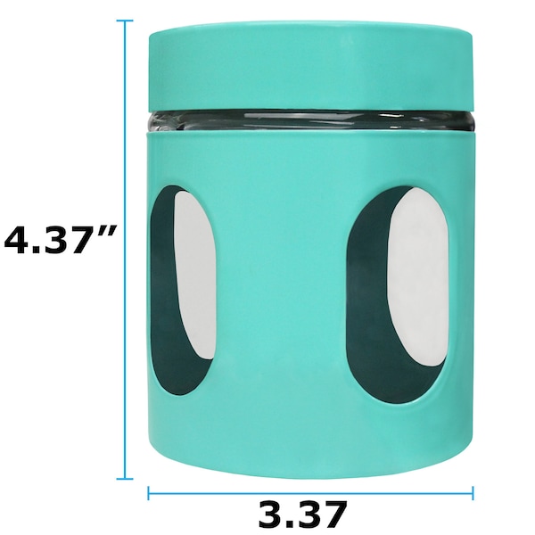 Blue Donuts Blue Donut 21oz Stainless Steel Storage Canister with Window Turquoise - BD3927170