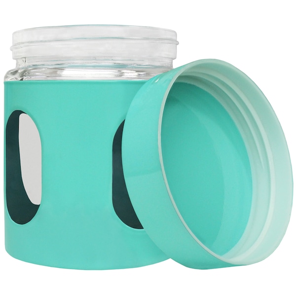 Blue Donuts Blue Donut 21oz Stainless Steel Storage Canister with Window Turquoise - BD3927170