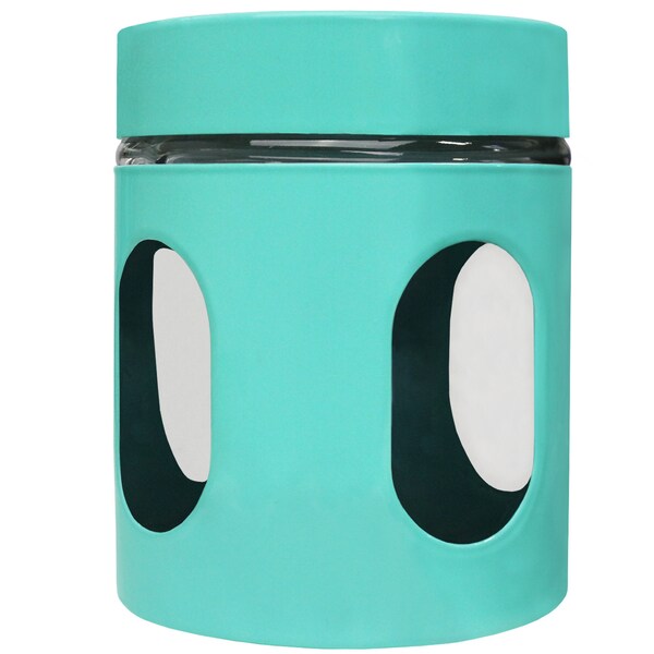 Blue Donuts Blue Donut 21oz Stainless Steel Storage Canister with Window Turquoise - BD3927170