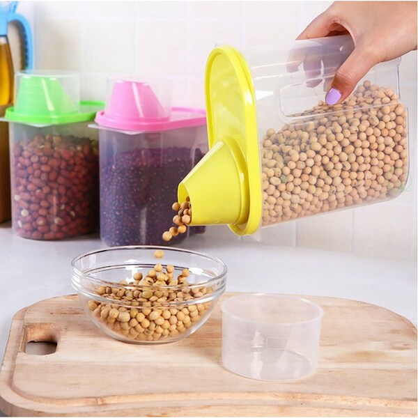 Basicwise Small BPA-Free Food Storage Containers with Lid - Set of 3 in Green, Pink, and Yellow - QI003216.3S
