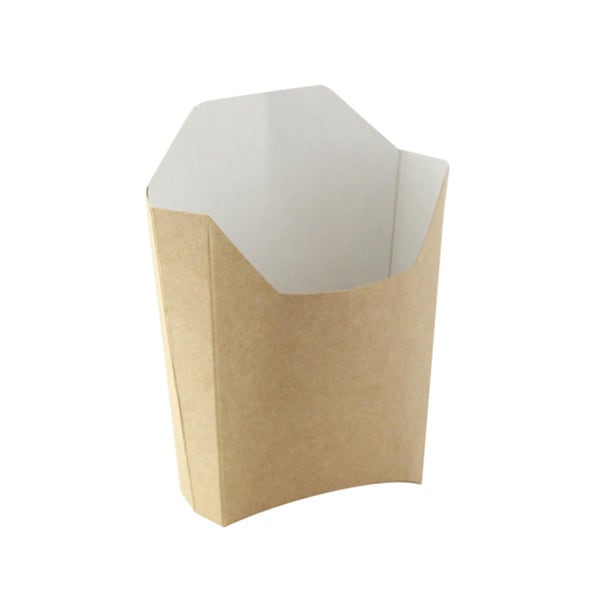 Packnwood 4.7 x 3.7 x 4.9 in. Small Kraft French Fry Pails - 210PFBRUN