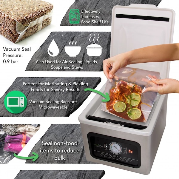 Nutrichef Commercial Chamber Food Vacuum Sealer - PKVS70STS
