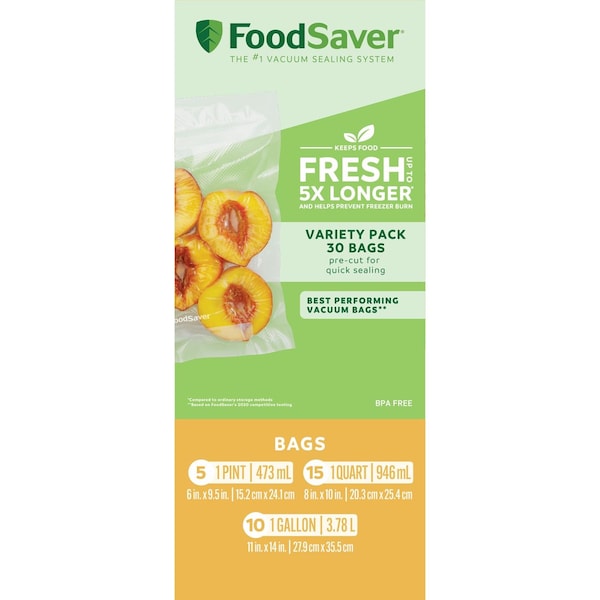 Foodsaver FoodSaver Vacuum Sealer Bag 30 pk - 2186362