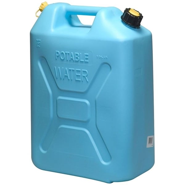 Scepter 0 Water Container, 5 gal Capacity, Polyethylene, Light Blue, 133 in L, 73 in W, 183 in H - 4933