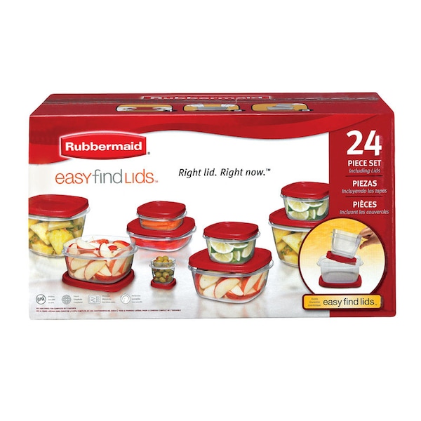 Rubbermaid Rubbermaid Easy Find Lids Clear Food Storage Container Set 12 pk - 2066470