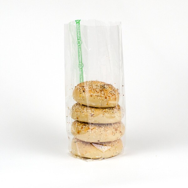 Elevate Packaging 5 x 3.25 x 13 in. Compostable Gusseted Cellophane Bags, 100PK - GC3522