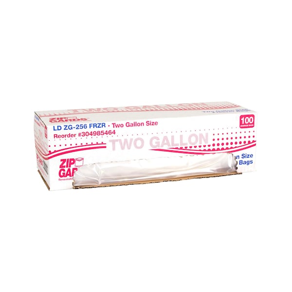Zipgards Zipgard Freezer Bag Two gal. 2.7Mil, PK100 - 304985464