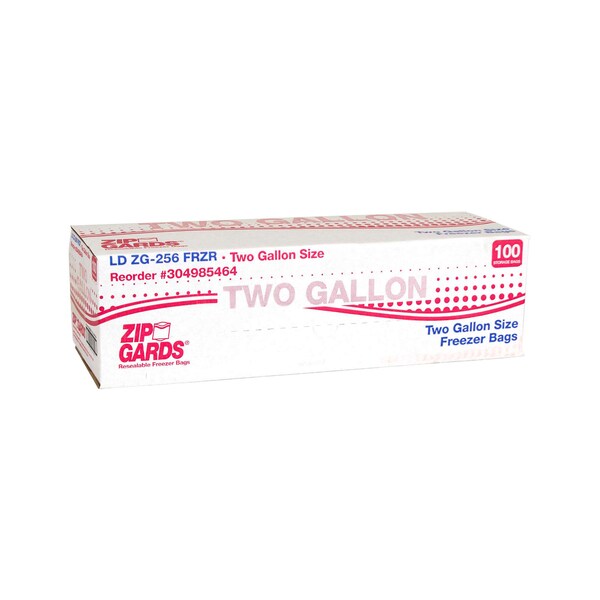 Zipgards Zipgard Freezer Bag Two gal. 2.7Mil, PK100 - 304985464