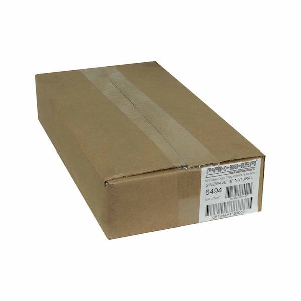 Pak-Sher Pak-Sher 19"x19"x9.5" Colored Tab Clear Bag, PK500 - 6494
