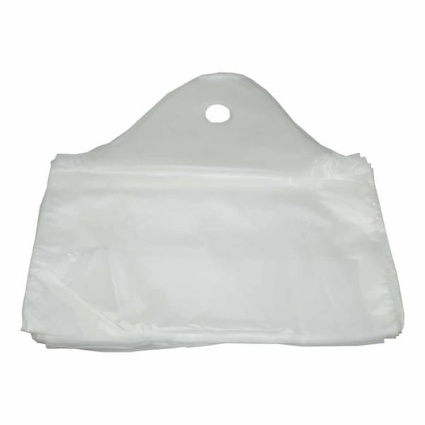 Pak-Sher Pak-Sher 19"x19"x9.5" Colored Tab Clear Bag, PK500 - 6494