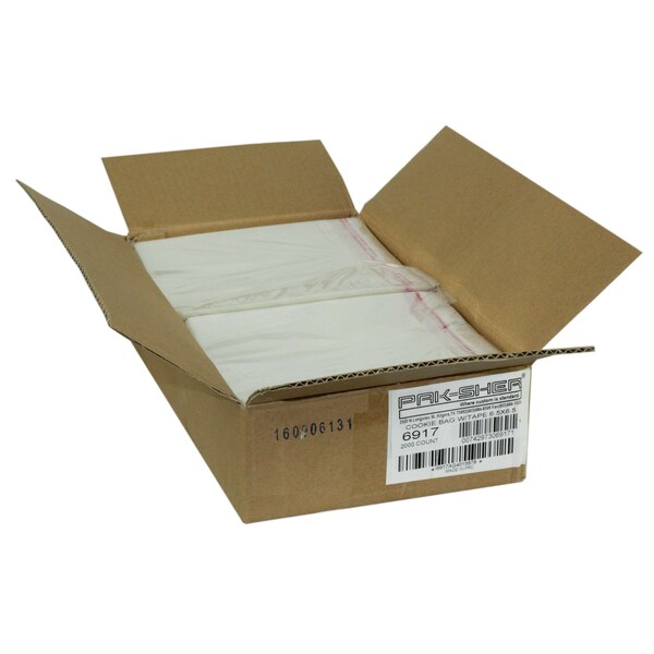 Pak-Sher Pak-Sher 6.5"x6.5" Tape Cookie Bag, PK2000 - 6917