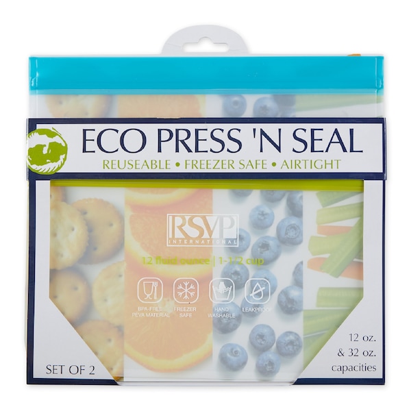 Rsvp International Eco Press-N-Seal Bags, 2PK - ECO-BAG