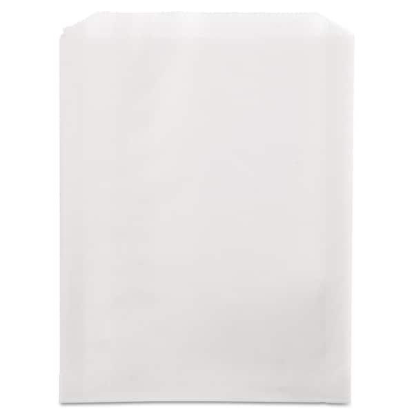 Bagcraft Grease-Resistant Single-Serve Bags, 6.5" x 8", White, PK2000 - 300422