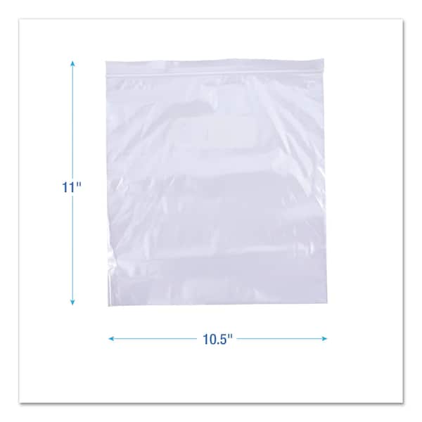 Boardwalk Reclosable Food Storage Bags, 1gal, 2.7 mil, 10.5" x 11", Clear, PK250 - BWK1GALFZRBAG