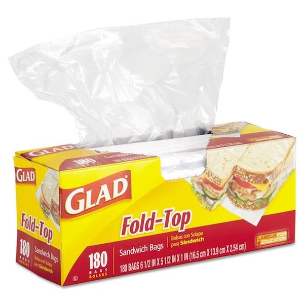 Tilex Tilex 60771 Fold-Top Sandwich Bags; Clear - 6.5 x 5.5 in. - 60771