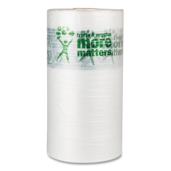 Inteplast Group Produce Bags, Fruits and Veggies - More Matters Labeling, 0.35 mil, 10" x 15", Clear, PK5600 - PHMORE15NS