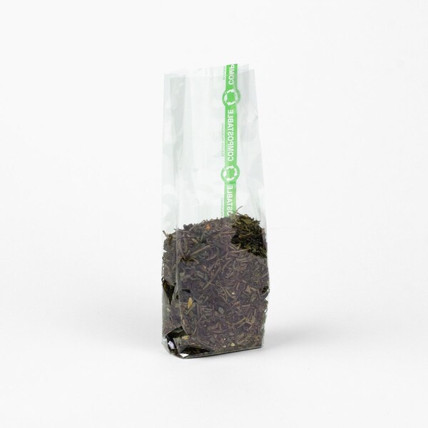 Elevate Packaging 2.5 x 1.25 x 7.75 in. Compostable Gusseted Cellophane Bags, 100PK - GC1708