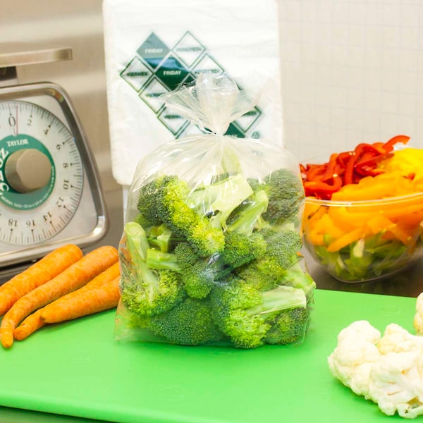 Tuffgards 6"x3"x15" .6 mil Low Density Roll Pack Clear Food Storage Bag, PK1000 - 304985350