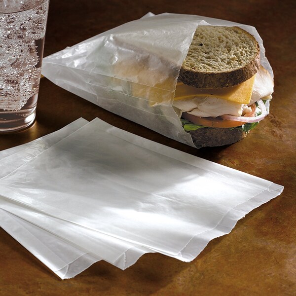 Hoffmaster Waxed Sandwich Bag, 6", PK1000 - SB67WW