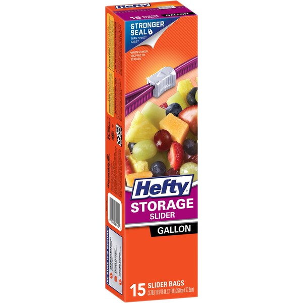 Hefty Hefty 1 gal Storage Slider Bag 15 pk - R8-1416