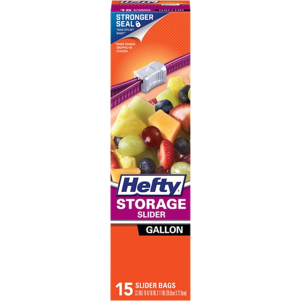 Hefty Hefty 1 gal Storage Slider Bag 15 pk - R8-1416