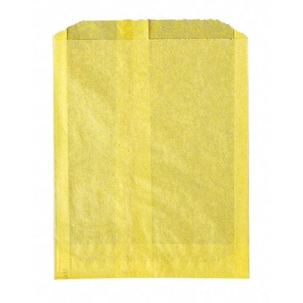 Value Brand Canary Yellow Grease Proof Sandwich Bags, 6 x 3/4 x 7 1/4", PK2000 - E-7040