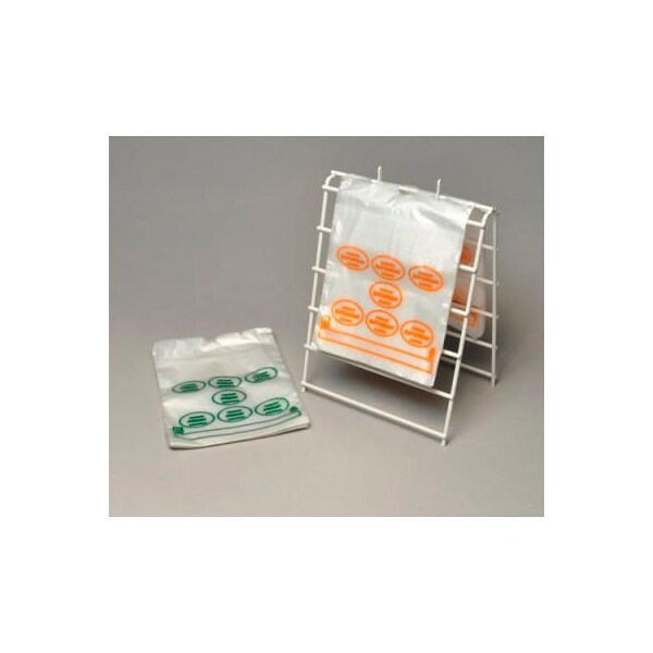 Lk Packaging Saddle Pack Printed Portion Control Bags, "Wednesday"-Red Ink, 6-1/2"W x 7"L, .5 Mil, 2000/Pack - PCWED6507