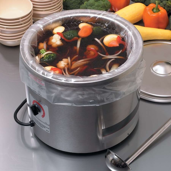 Panhandlers High Density 1/3 Size Pan 24"x17" Twist Tie Steam Pan Liner, PK250 - 303679980