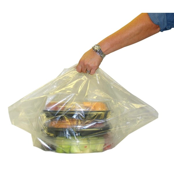 Pak-Sher Pak-Sher 18"x7"x24" Clear Plastic Catering Bag, PK50 - 5068