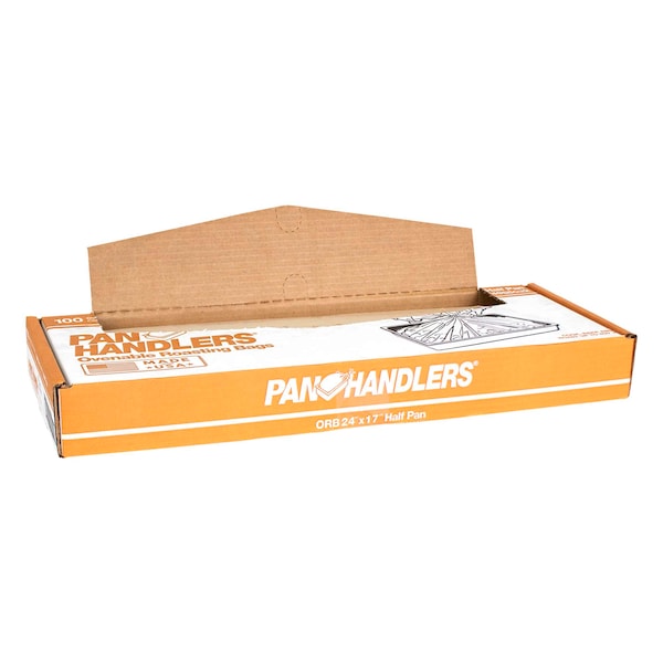 Panhandlers Pan Handlers 24"x17" Half Size Ovenable Roasting Nylon Bag, PK100 - 304985032