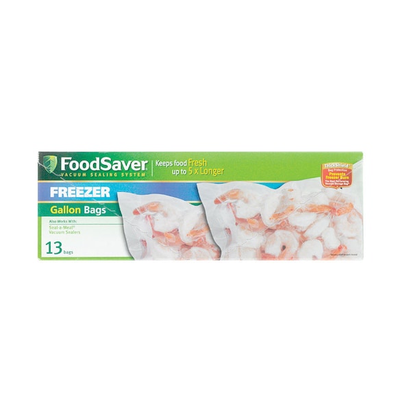 Foodsaver FoodSaver 1 gal Clear Vacuum Freezer Bags 13 pk - FSFSBF0316-NPR