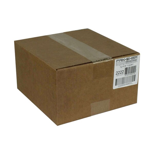 Pak-Sher Pak-Sher 12"x7"x22" Plastic T-Shirt Black Bag, PK1000 - 2222