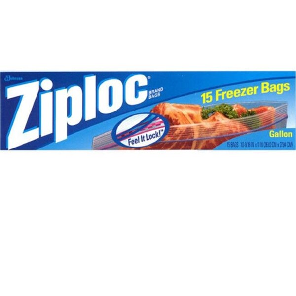 Sc Johnson Sc Johnson J30 00389 10 in. Gallon Plastic Freezer Bags 15-bags - J30 00389