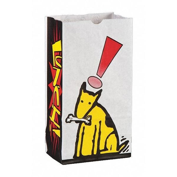 Value Brand White Kid's Bags, 6 x 3 5/8 x 11", PK1000 - E-7101