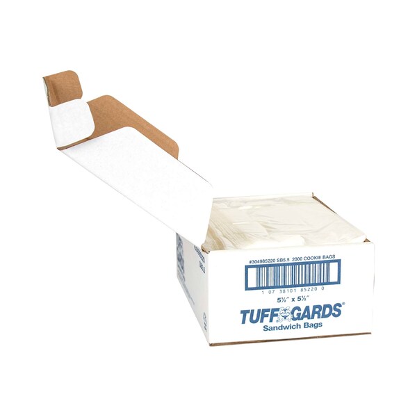 Tuffgards Handgards Tuffgards Sandwich High Density Saddle 5.5"x5.5" Bag, PK2000 - 304985220