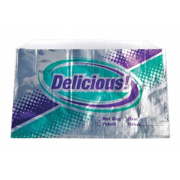 Value Brand Foil Printed Party Pouch Bags, 8 1/2 x 1 7/8 x 5", PK 1000 - E-7152