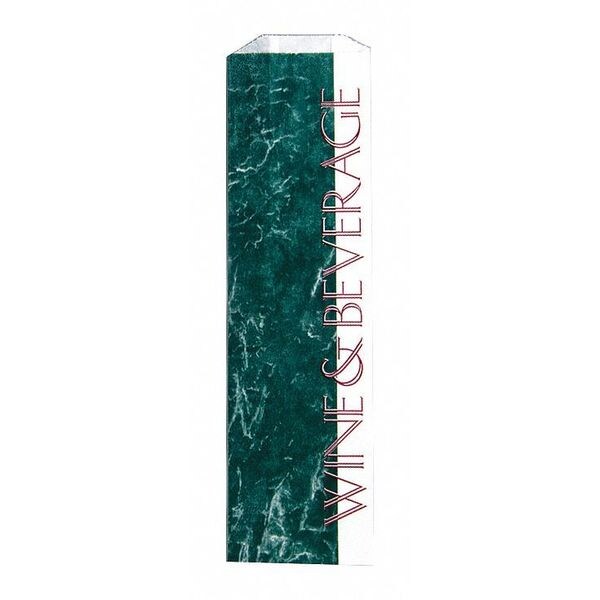 Value Brand White Printed Doggie Bags Wine Bottle, 4 1/2 x 2 1/2 x 16", PK 1000 - E-7078
