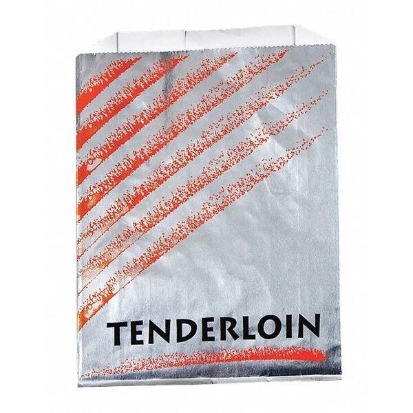 Value Brand Foil Printed Tenderloin Bags, 6 x 2 x 8", PK1000 - E-7147