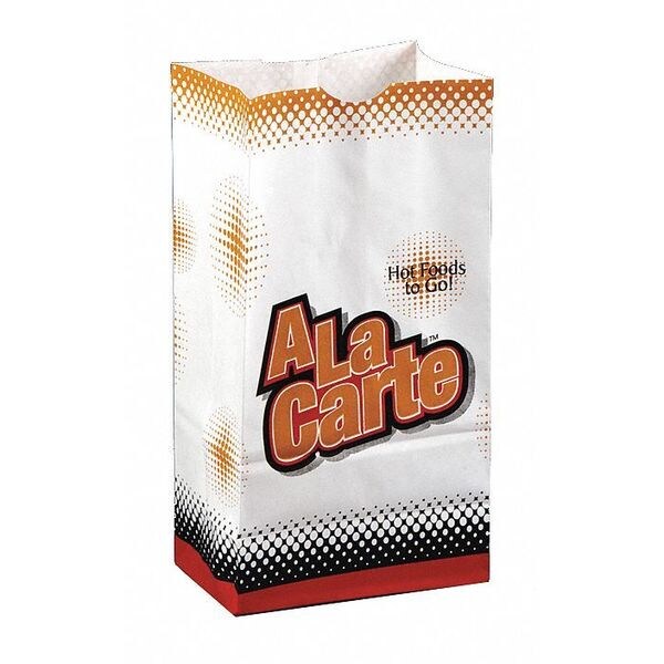 Zoro Select A La Carte Bags, 5 x 3 1/8 x 9 3/4", PK500 - E-7107