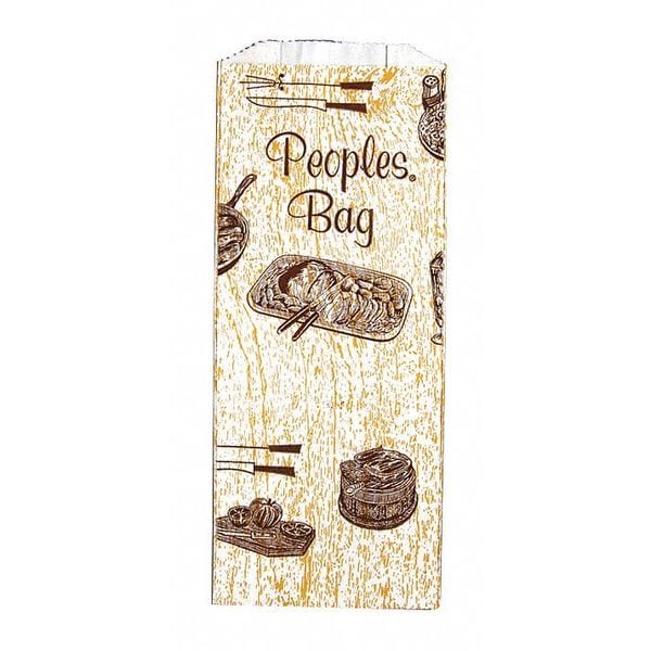 Value Brand White Printed Doggie Bags People Design, 5 x 2 3/4 x 12", PK500 - E-7074