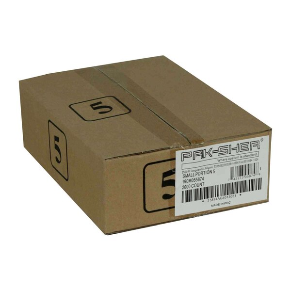 Pak-Sher Pak-Sher 6.3x7 No 5 Portion Food Storage Bag, PK2000 - 5874