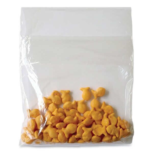Amercareroyal Flip Top Bag, 7 in. x 7 in., Clear, 2000PK - FTS77