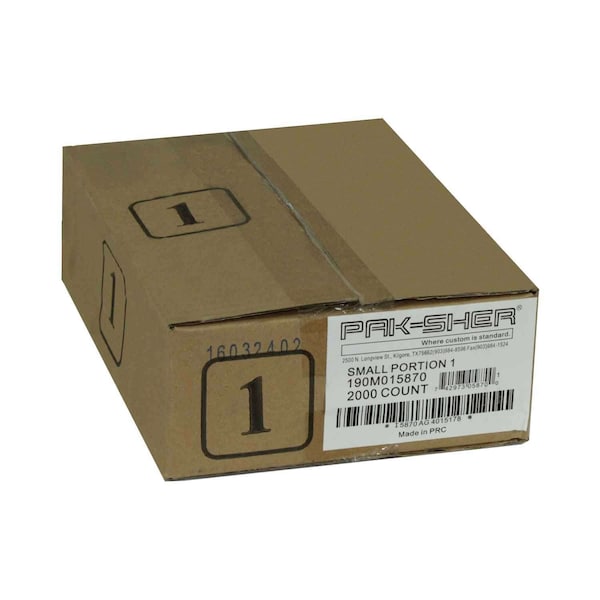 Pak-Sher Pak-Sher 6.3x7 No 1 Portion Food Storage Bag, PK2000 - 5870