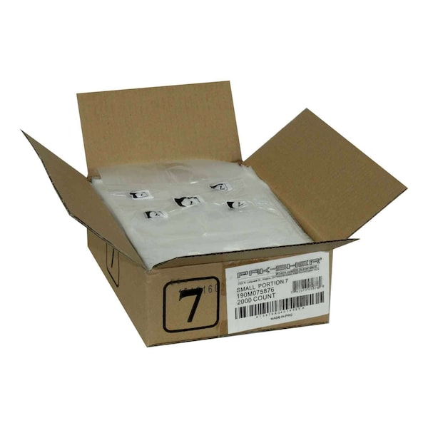 Pak-Sher Pak-Sher 6.3x7 No 7 Portion Food Storage Bag, PK2000 - 5876