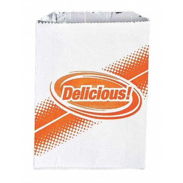 Value Brand Foil In Printed Delicious Bags, 6 x 2 x 8", PK 1000 - E-7142