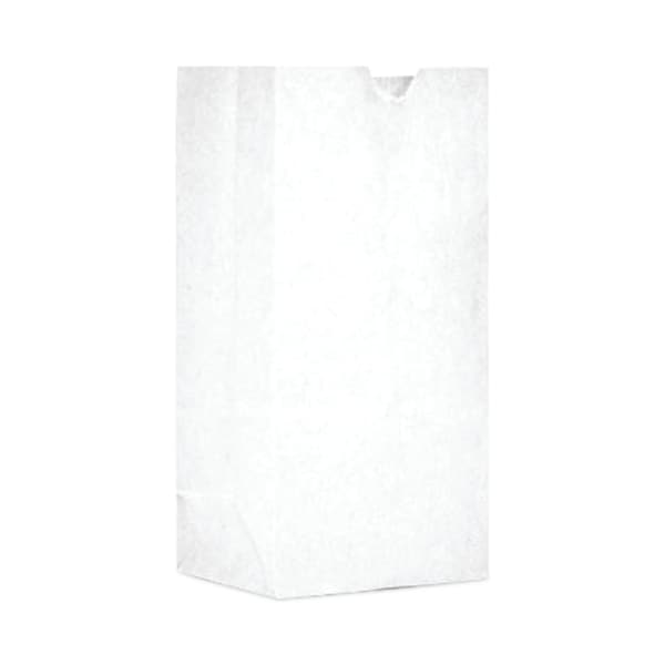 Ajm Packaging Grocery Bag, 7 x 10.5, White, 500PK - WB01NP5C