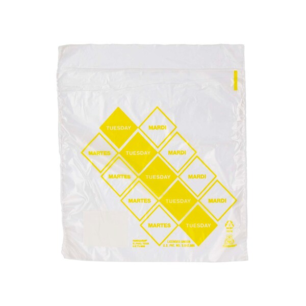 Tuffgards Tuff Gards 2M High Density Yellow Tuesday Preportioning Bag, PK2000 - 303679812